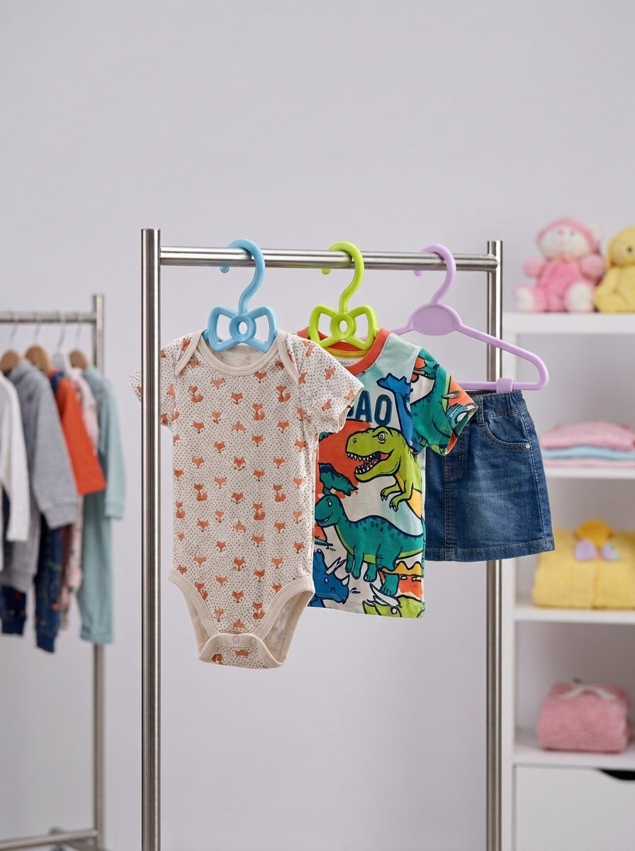 Premium Kids' Bow-Tie Hangers (5pcs)
