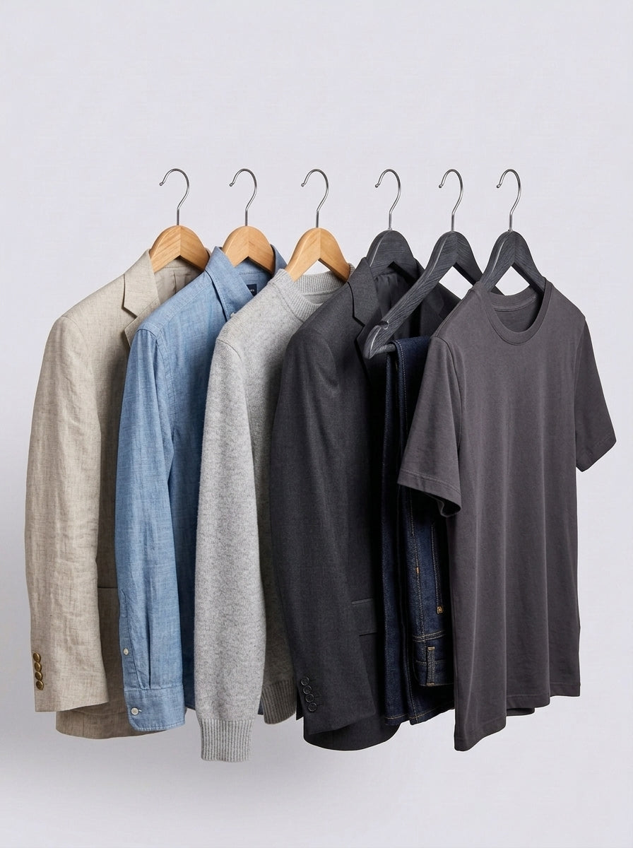 Plastic Clothes Hangers – Wooden Look