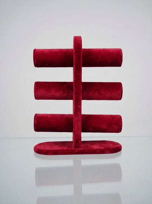 3-Tier Velvet Bracelet & Watch Stand