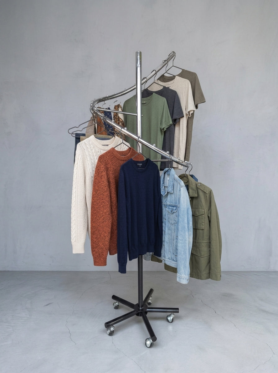 Spiral Garment Display Rack