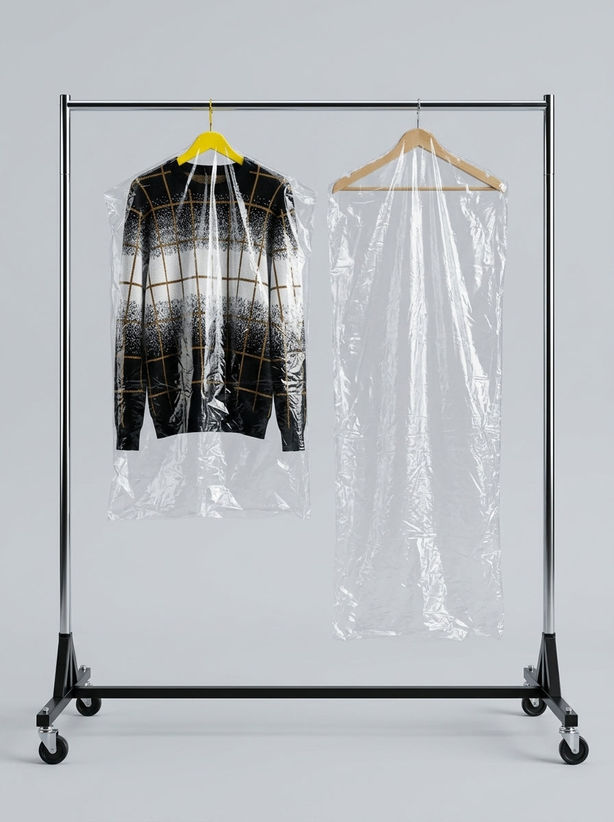 Clear Plastic Garment Cover Bag