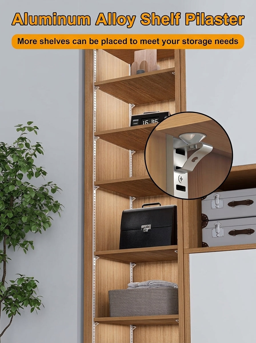 Metal Rack Clamps – Shelf Track Support (12pcs)