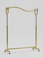 Gold Wave Clothing Display Rack