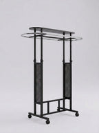 Double rail oval garment display rack – clothing rack Dar es Salaam