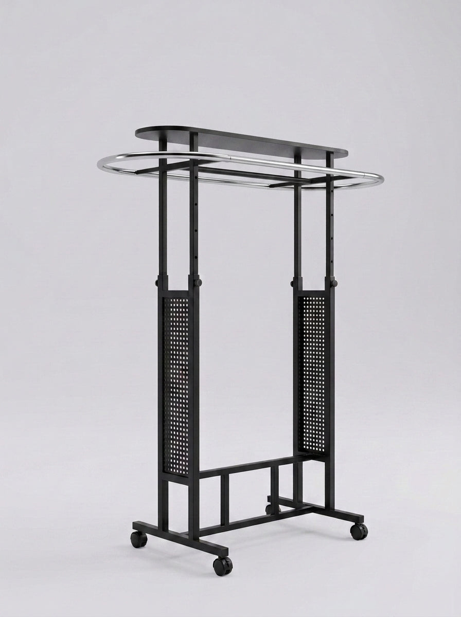 Double Rail Oval Garment Display Rack