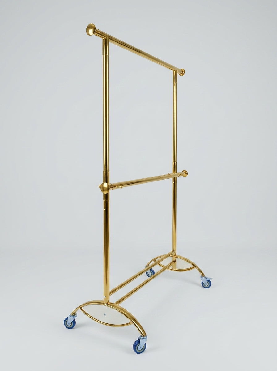 Premium multi-adjustable gold Z-rack garment rail – gold Z-rack Tanzania