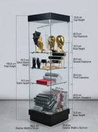 Premium Jewelry Display Showcase 50x50x180cm