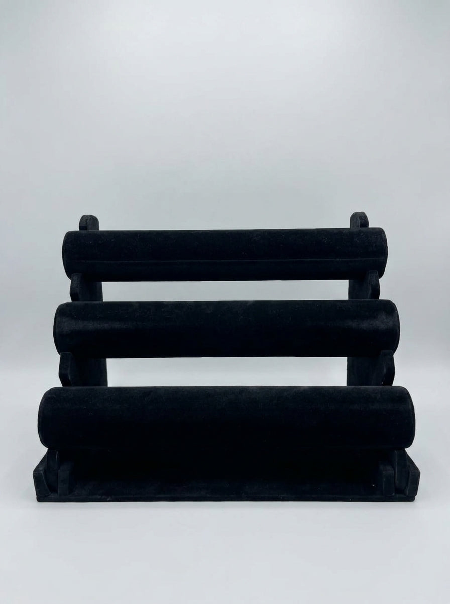 3-Tier Velvet Bracelet & Watch Display Stand
