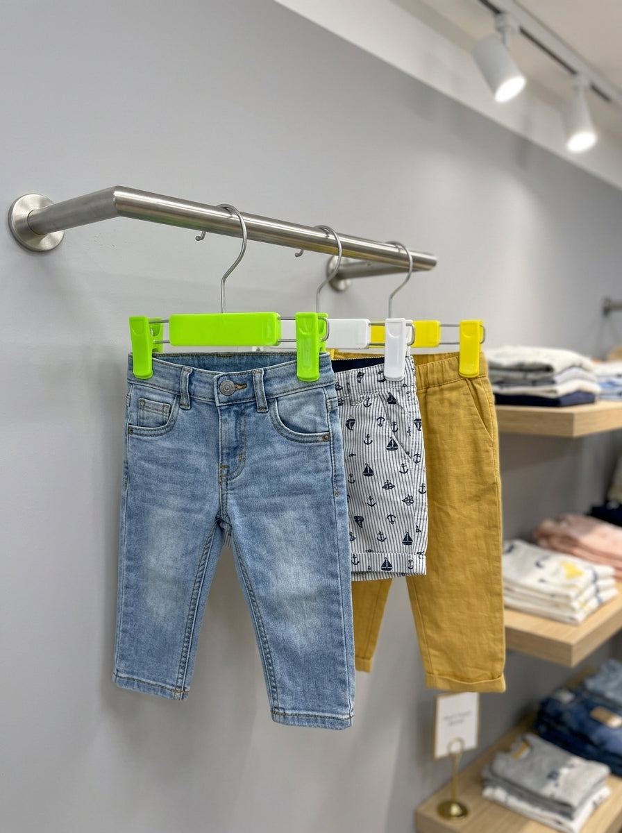 Kids Clip Hangers – Pack of 12 (Mix & Match Colors)