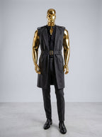 Gold Male Display Mannequin with Facial Features