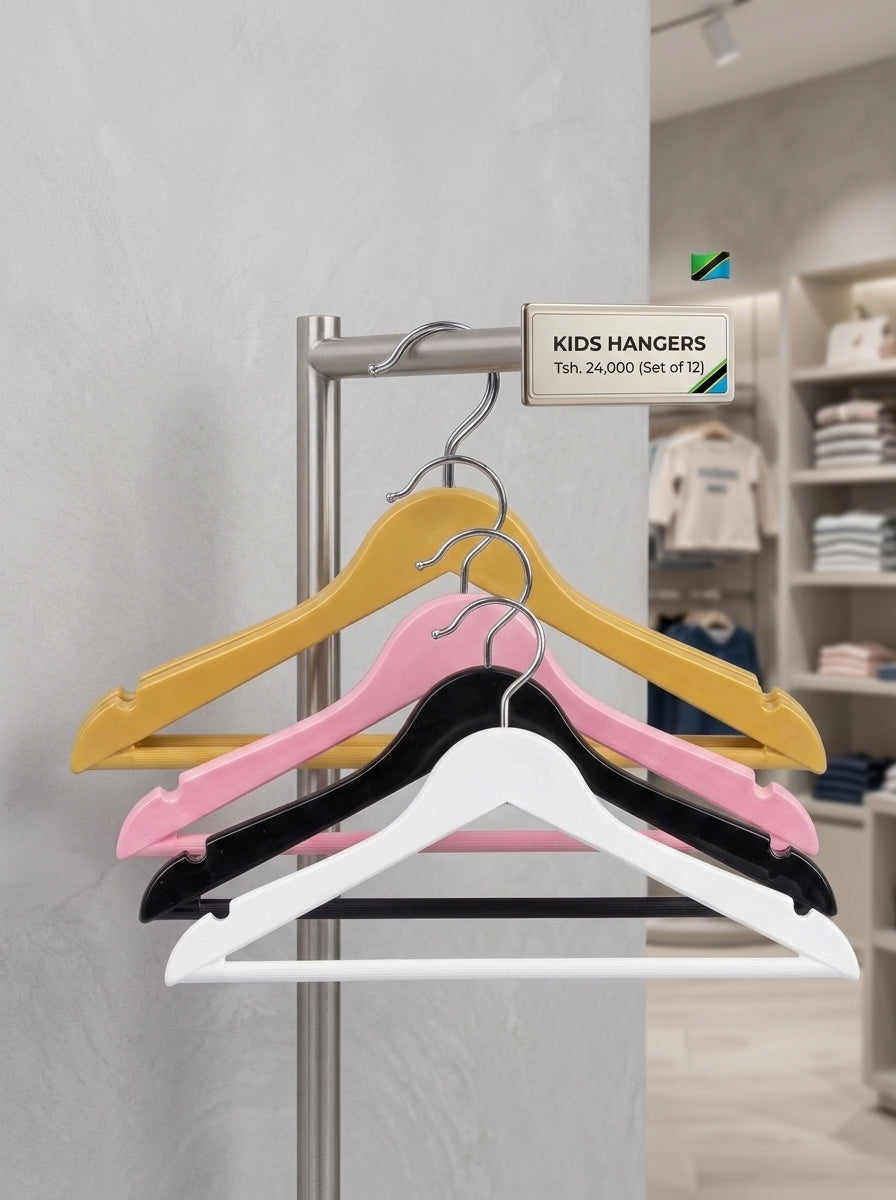 Premium Kids' Clothing Hangers (12 pcs)