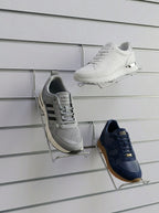 Chrome Wire Shoe Display for Slatwall Display Board Panels (12pcs)