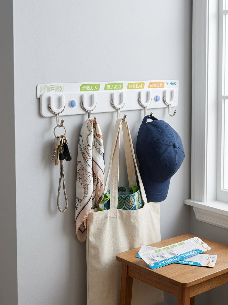 YIHAO Adhesive Wall Hook Rack