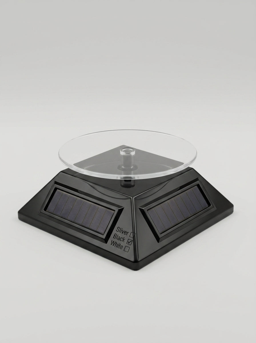 Solar Rotating Display Stand