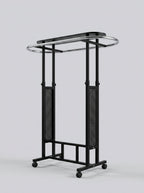 Double rail oval garment display rack – photo 5