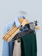 Wooden clip hangers 12 pieces – photo 2
