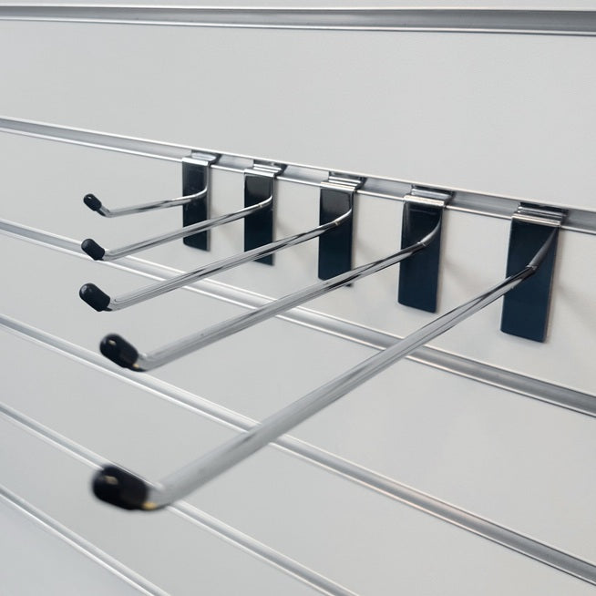 Premium Chrome Slatwall Display Hooks