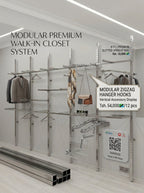 Modular zigzag merchandise hooks chrome – photo 6
