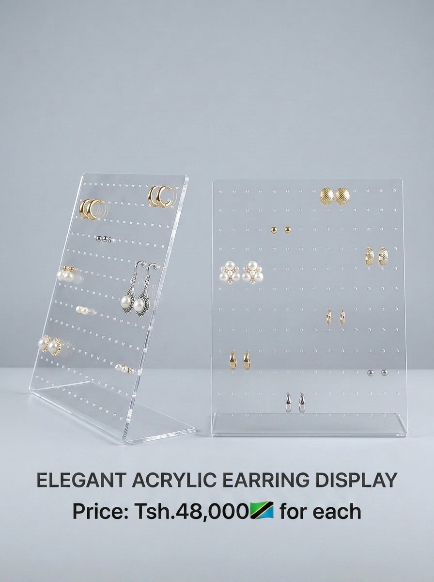 Elegant acrylic earring display stand – photo 7