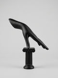 Sculptural Hand Mannequin on Column Pedestal – Matte Black Ring & Bracelet Display