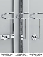 Chrome ring handles retail display hardware – photo 2