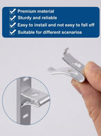 Metal Rack Clamps – Shelf Track Support (12pcs)