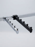Premium Ball Waterfall Hooks – Forward-Angled Arm (Crossbar Top-Hook Mount)