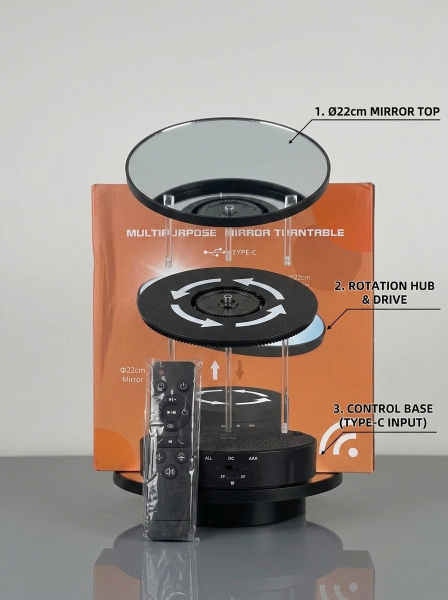 Multipurpose Mirror Turntable