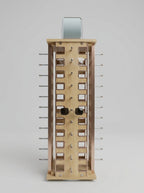 Rotating Eyewear Tower with Mirror – Wood