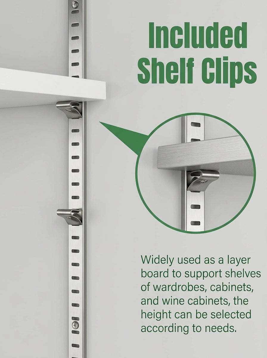 Adjustable Shelf Track Rail
