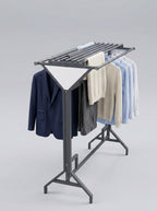 Industrial Y-Frame Multi-Rail Garment Display Rack