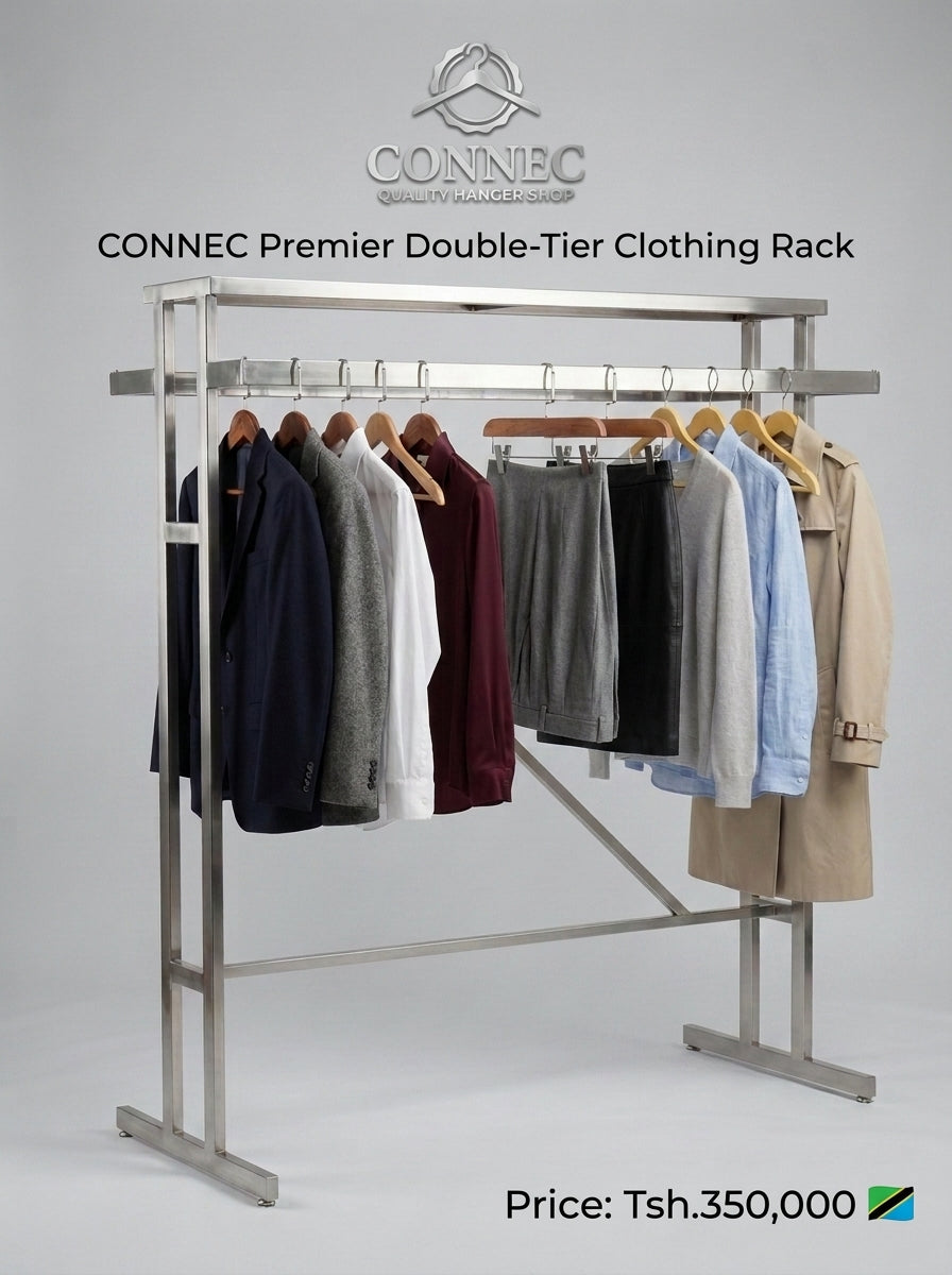 CONNEC Premier Double-Tier Clothing Rack