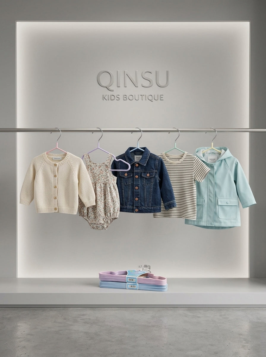 Qinsu Kids Hangers - 10pcs Bundle