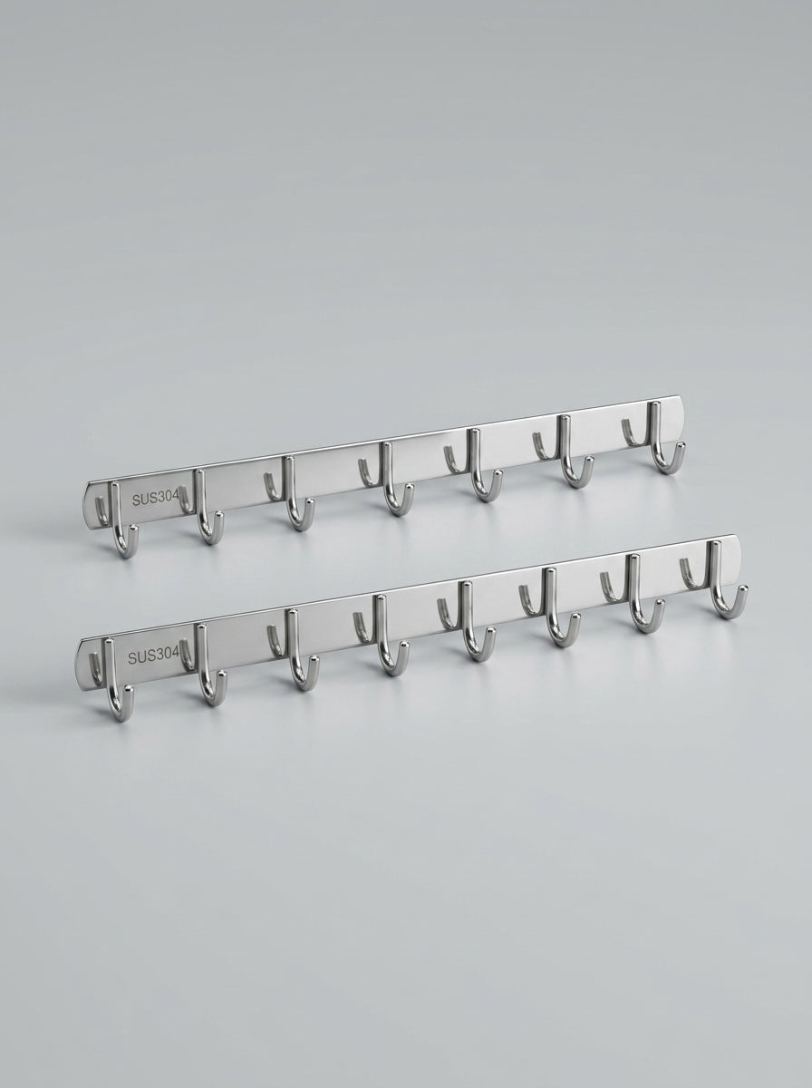 SUS304 Stainless Steel Wall Hook Rack