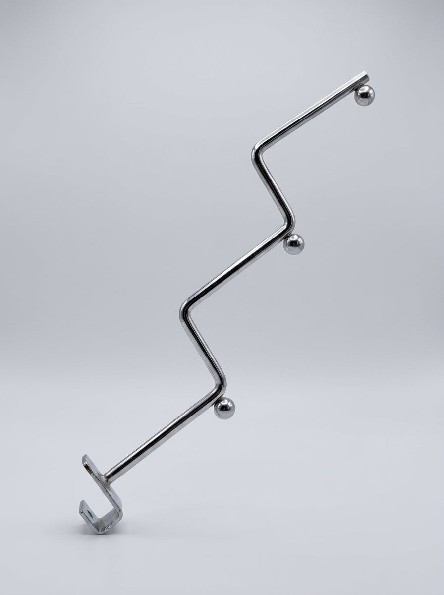 Modular Zigzag Merchandise Hooks – Chrome (12 pcs)
