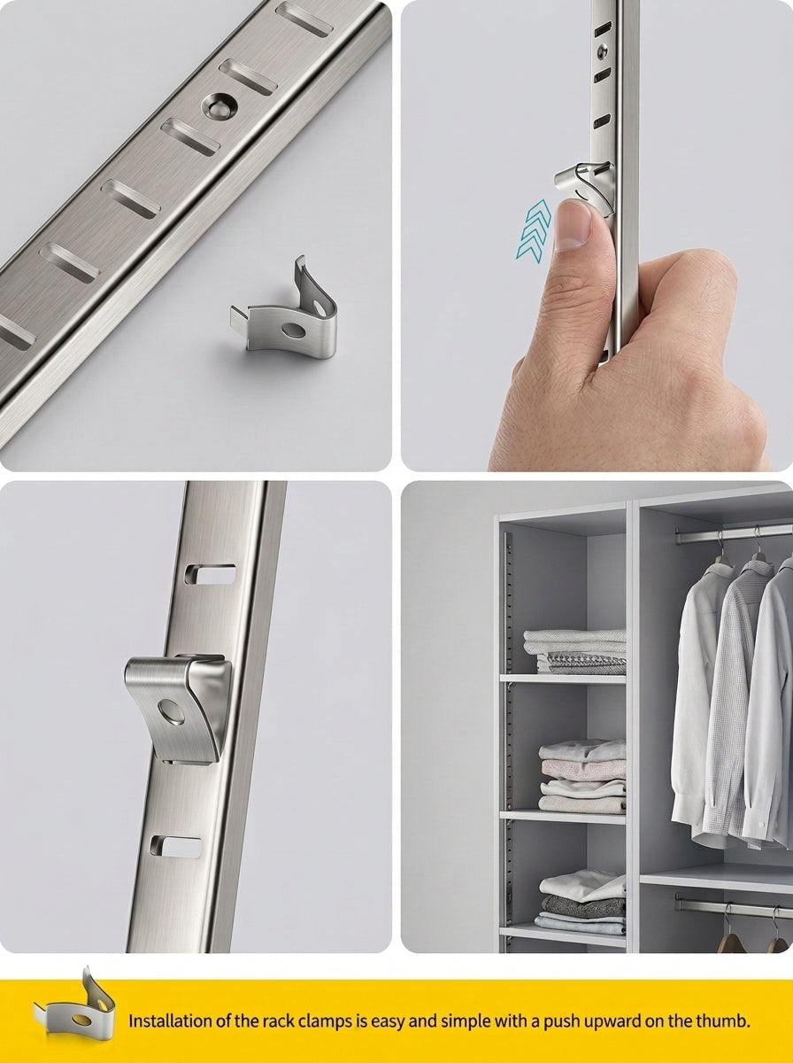 Adjustable Shelf Track Rail
