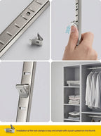 Adjustable Shelf Track Rail