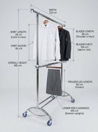 Chrome Z-Frame Garment Rack