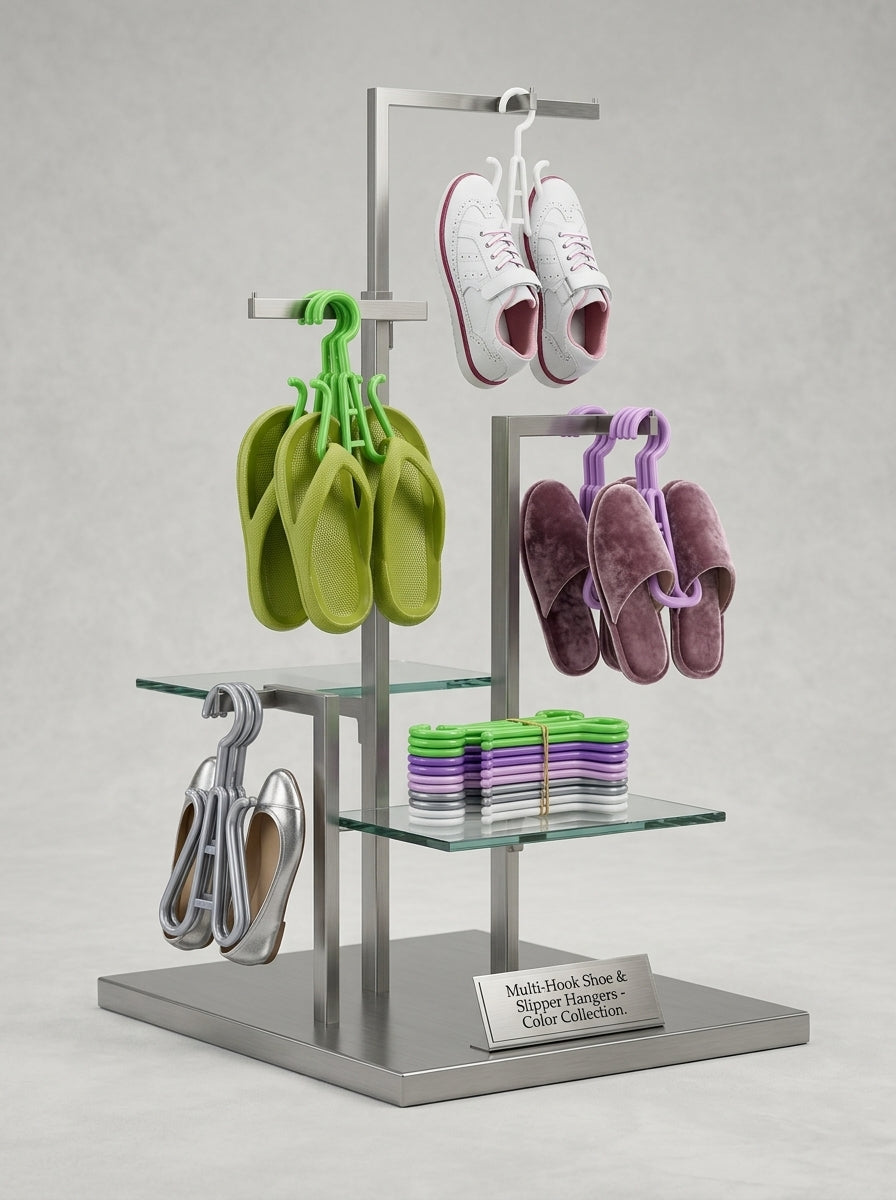 Multi-Hook Shoe & Slipper Hangers (10pcs)