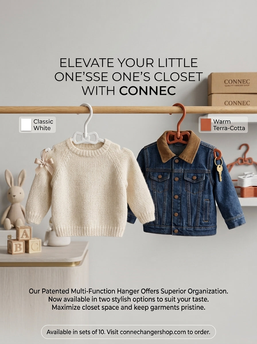 CONNEC Patented Multi-Function Hangers – Set of 10