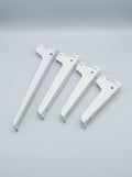 White Metal Shelf Brackets (Pack of 12)