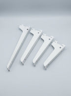 White Metal Shelf Brackets (Pack of 12)