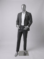 Connec Matte Silver Male Mannequin (Full Body — Athletic / Medium)
