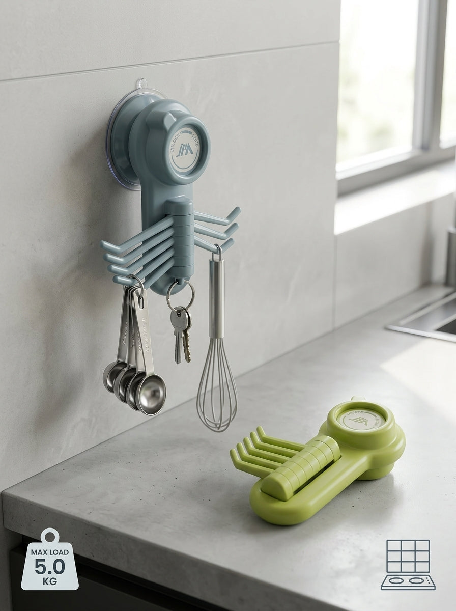 Multi-Prong Adjustable Adhesive Hook