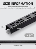 Professional Heavy-Duty Slotted Vertical Rails and System Accessories